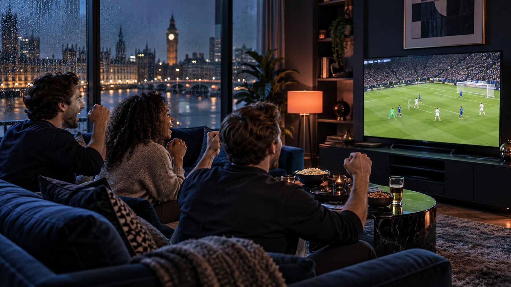 Viewing scene representing channels from United Kingdom channels